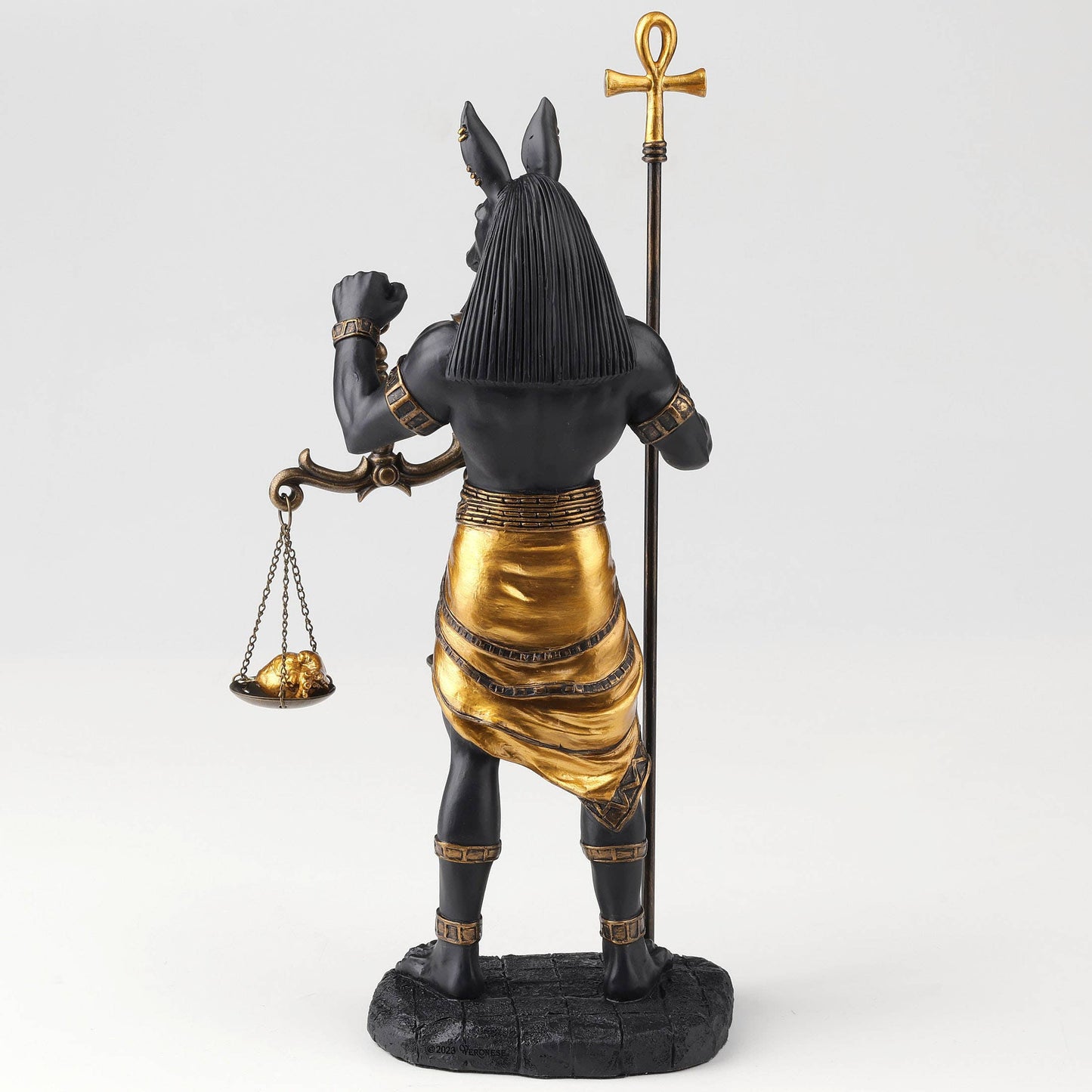 Anubis Holding Ankh and Scale