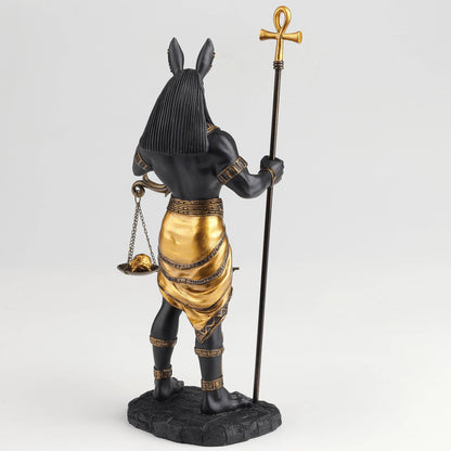 Anubis Holding Ankh and Scale