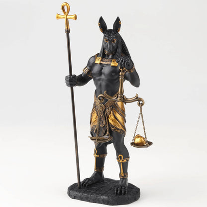 Anubis Holding Ankh and Scale