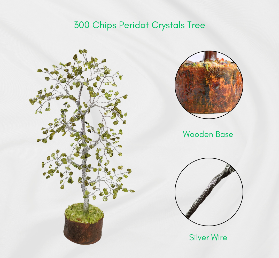 Gemstone Tree | Peridot | Crystal Tree Of Life