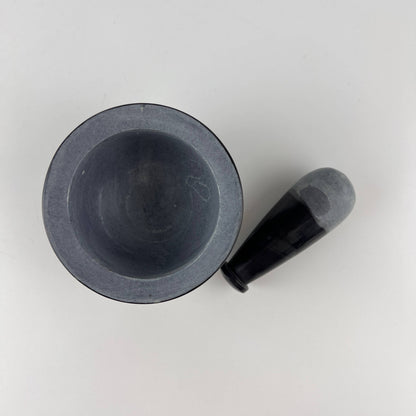 3-Pentacle Soapstone Mortar & Pestle - 3"H, 4"D SBR519