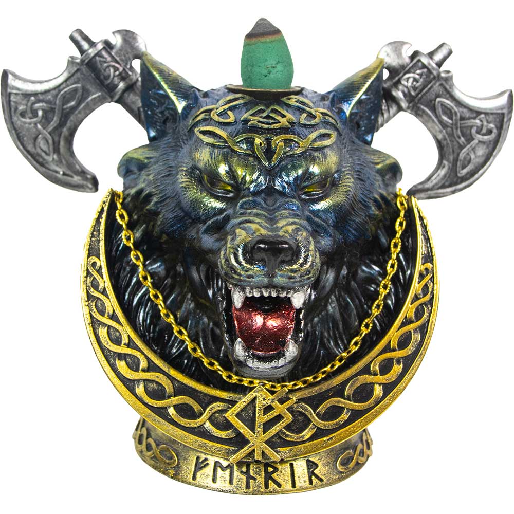 Polyresin Backflow Incense Burner - Fenrir (Each)