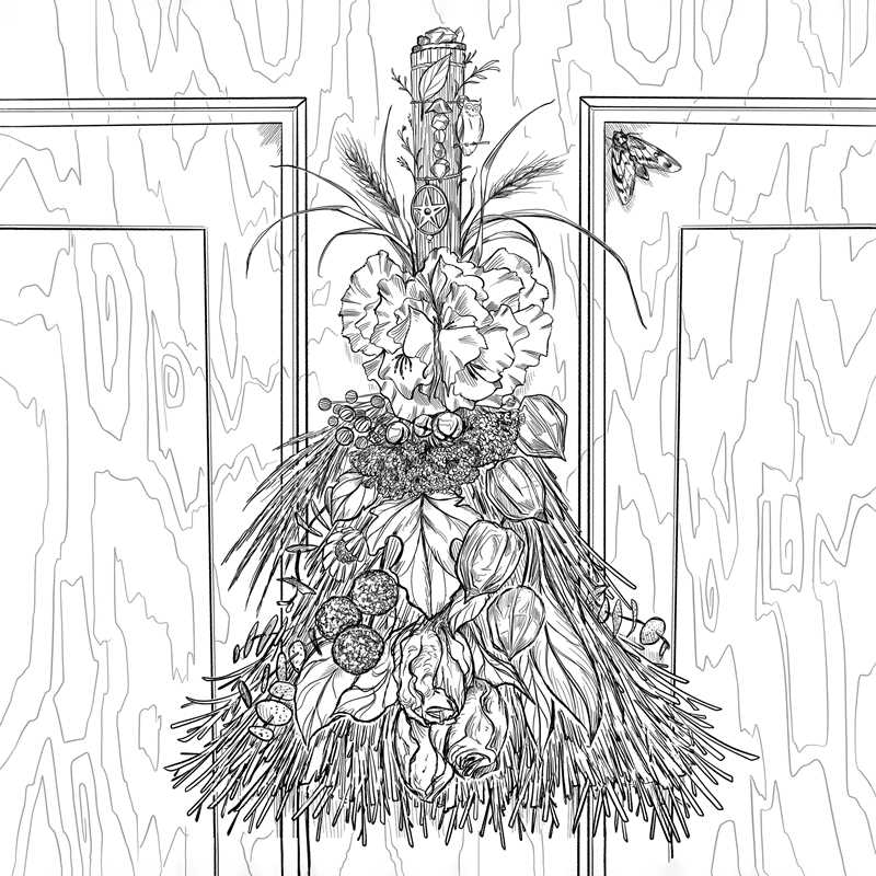 Green Witch's Coloring Book by Arin Murphy-Hiscock