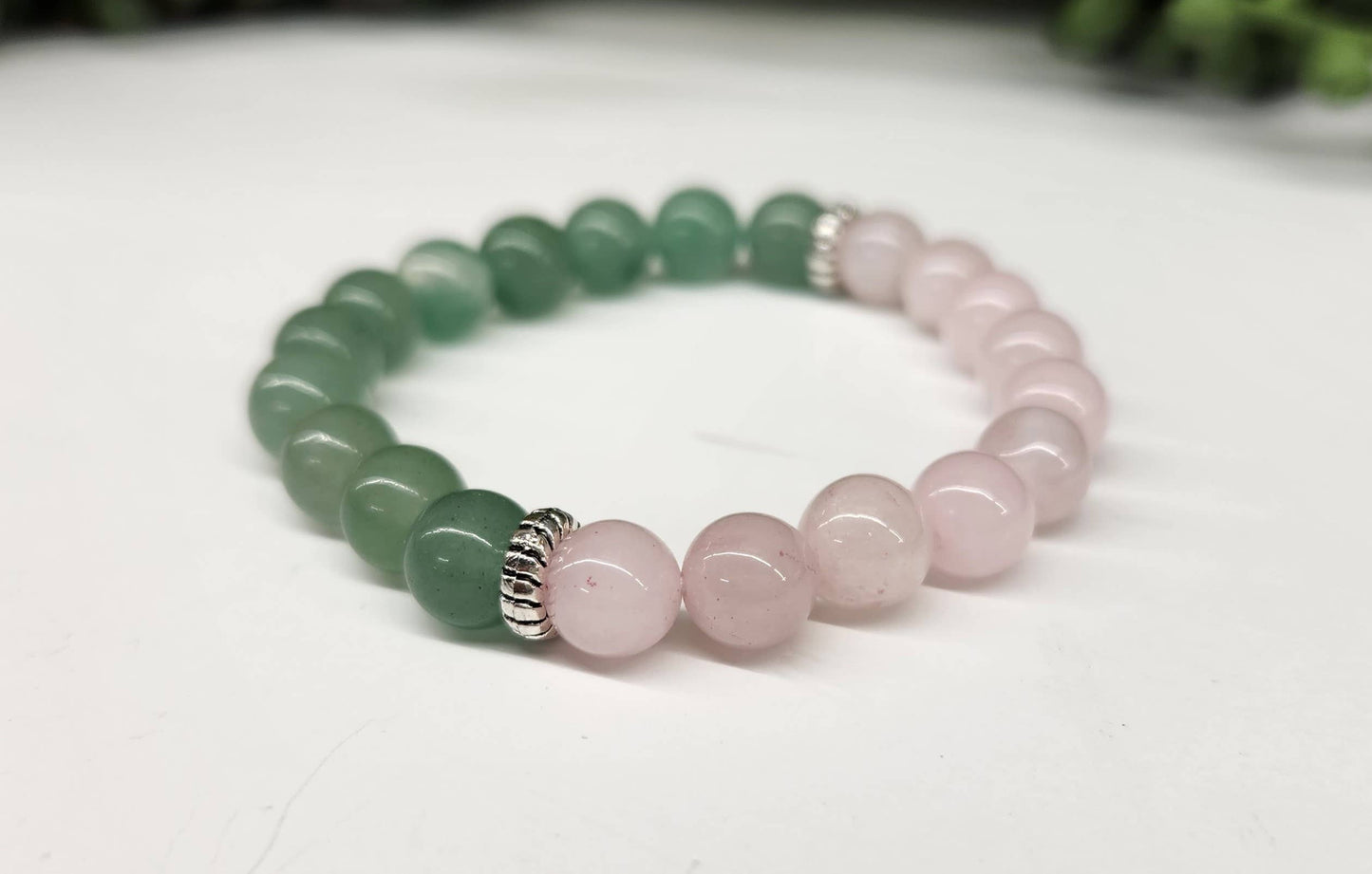FERTILITY - Green Aventurine & Rose Quartz Bracelet 8mm