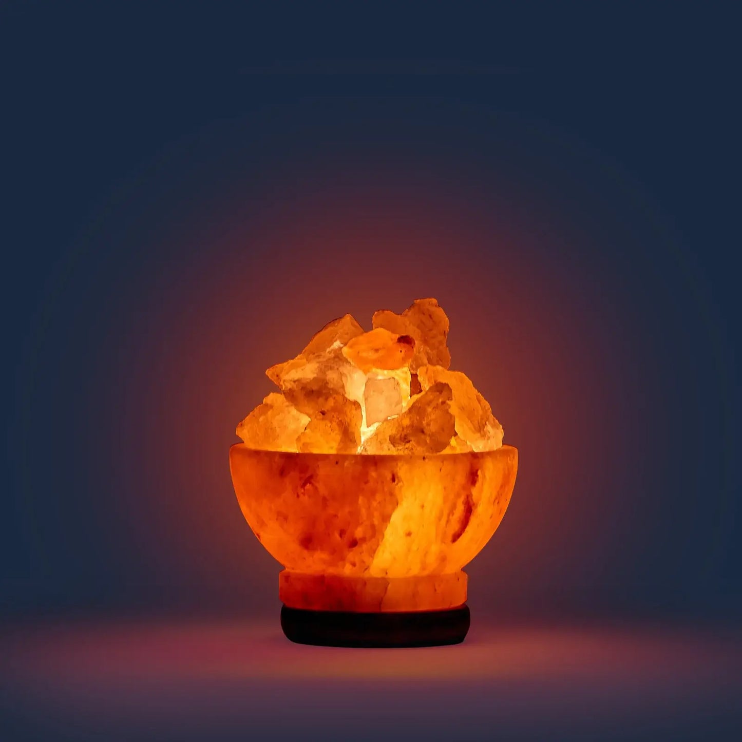 Fire Bowl Himalayan Salt Lamp (6–9 lb) W/ Bulb & Dimmer Cord