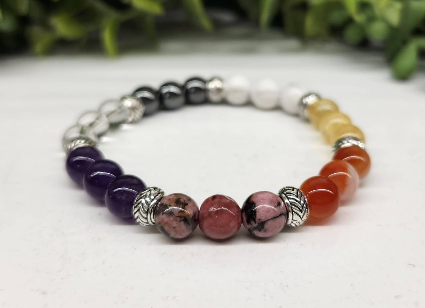 MENOPAUSE RELIEF SUPPORT - Stretchable Bracelet 8MM, 7.5"L