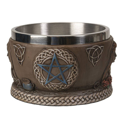 Triple Goddess Resin Smudge Ritual Offering Bowl