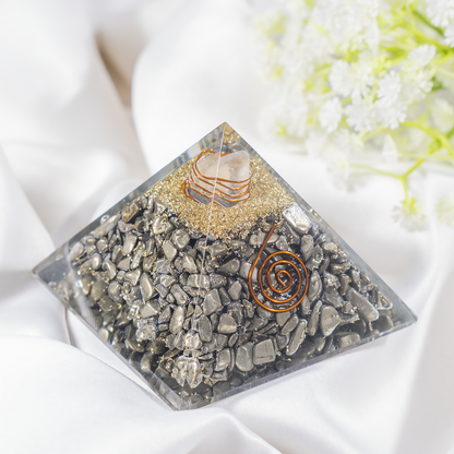 Orgone Pyramid | Pyrite | Healing Crystal | Gemstone Pyramid