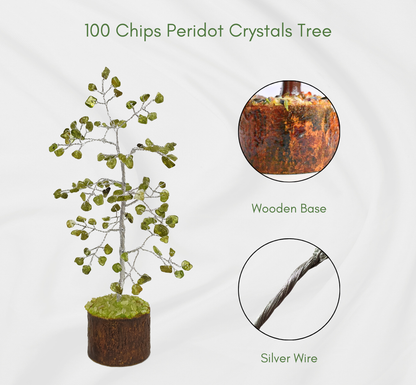 Gemstone Tree | Peridot | Crystal Tree Of Life