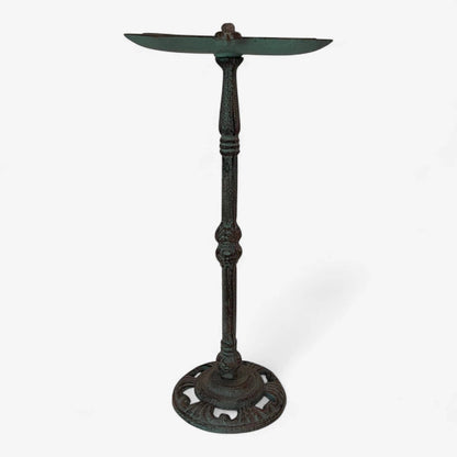 Dragonfly Bird Feeder, Cast Iron Pedestal for Patio or Garden