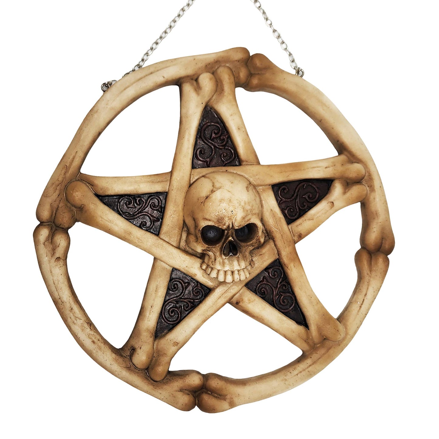 Skull Pentagram Wall Plaque