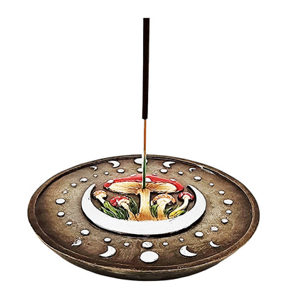 Round Mushroom/Moons Incense Burner