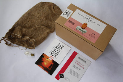 Drop Himalayan Salt Lamp (6–9 lb) W/ Bulb & Dimmer Cord