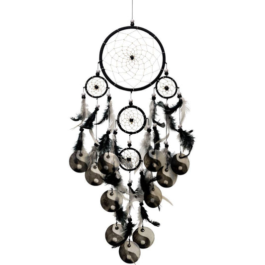 Dreamcatcher Black & White Yin Yang Shells (Each)