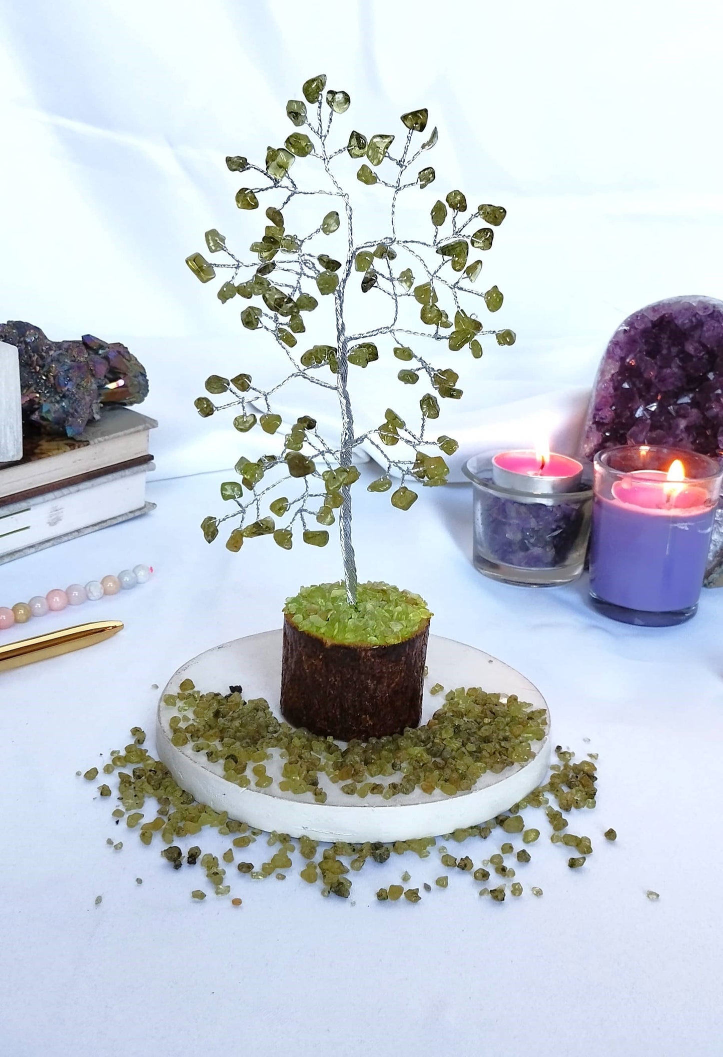 Gemstone Tree | Peridot | Crystal Tree Of Life