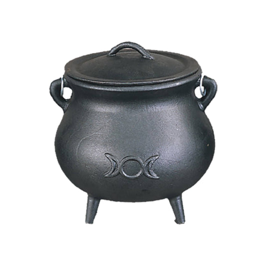 Cast Iron Cauldron - Triple Moon (7 in.)