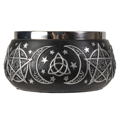 Triple Moon Resin Smudge Ritual Offering Bowl