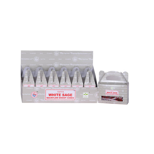 Backflow Cones - Satya White Sage (6)
