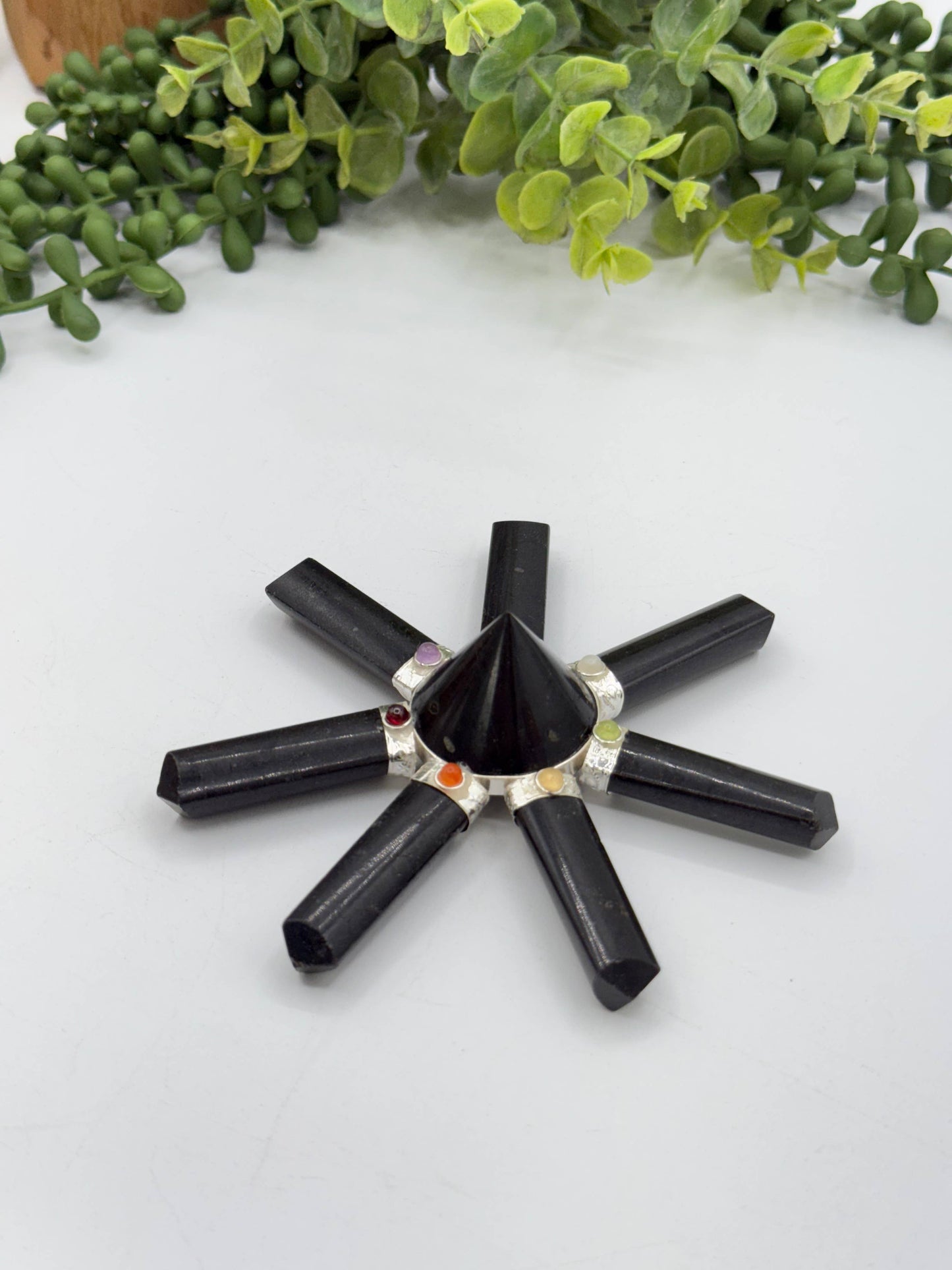 Black Tourmaline 7-Point Energy Generator