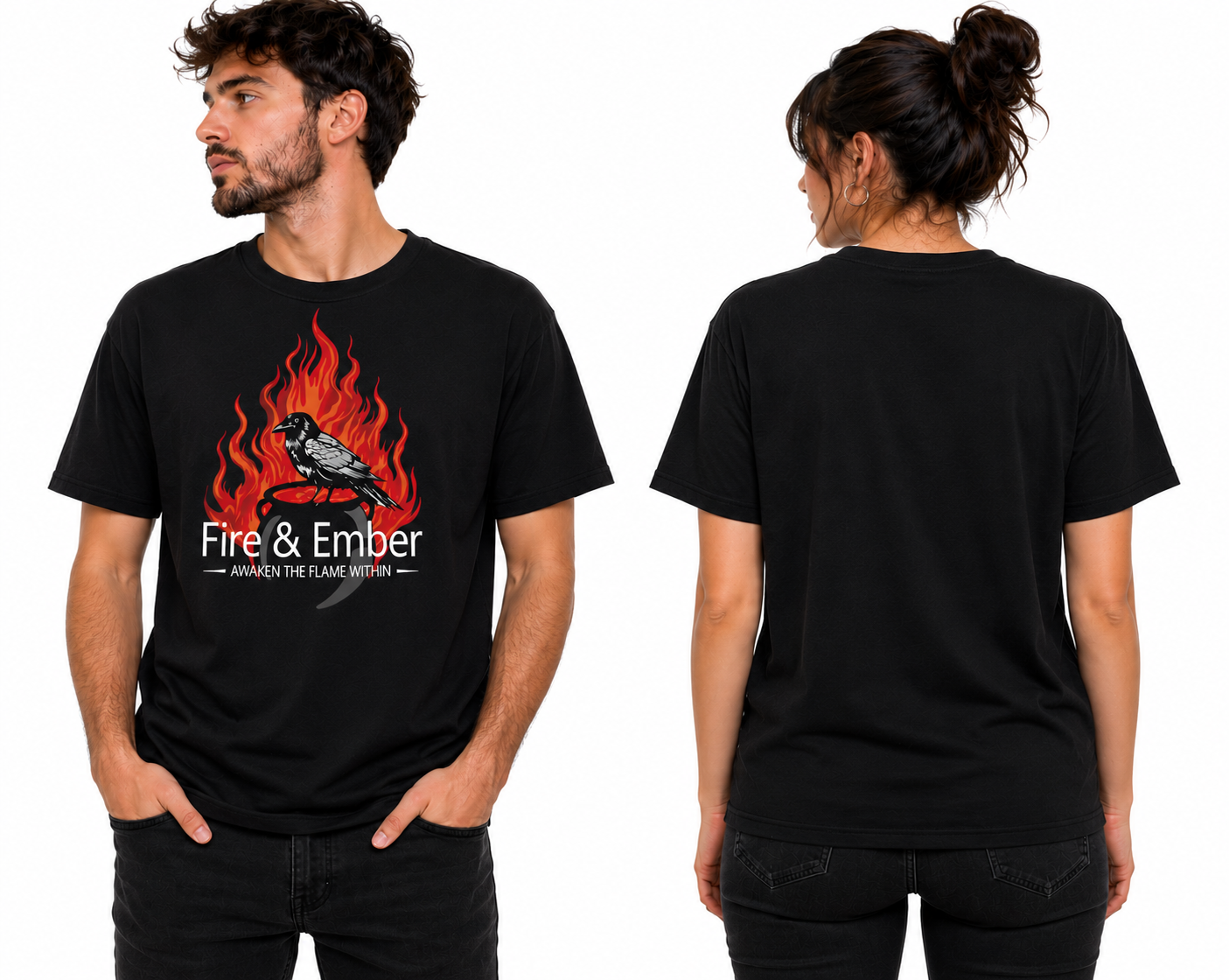 Fire & Ember Signature Front Logo Only T-Shirt