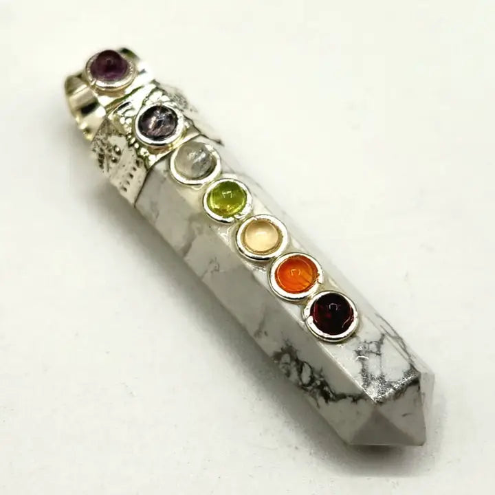 Pencil Pendant Gemstone Necklace