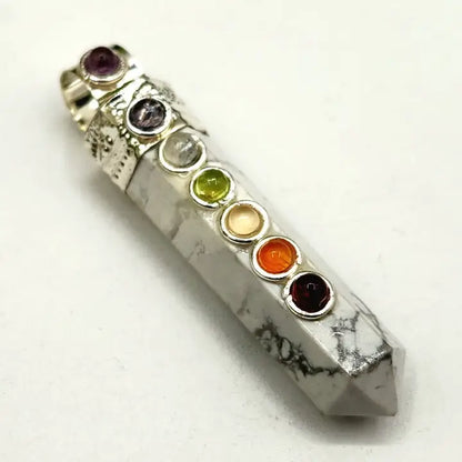 Pencil Pendant Gemstone Necklace