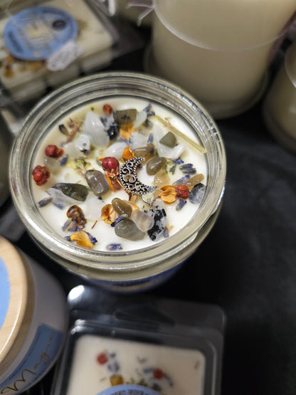 Wickless, Hand Poured, Organic, Soy, Candle~ Moon Magic