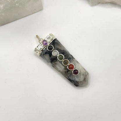 Pencil Pendant Gemstone Necklace