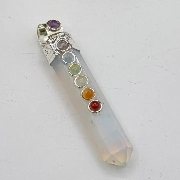 Pencil Pendant Gemstone Necklace