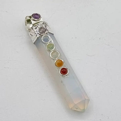 Pencil Pendant Gemstone Necklace
