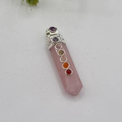 Pencil Pendant Gemstone Necklace