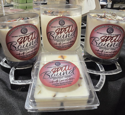 Wickless, Hand Poured, Organic, Soy, Candle~ Spell Bound