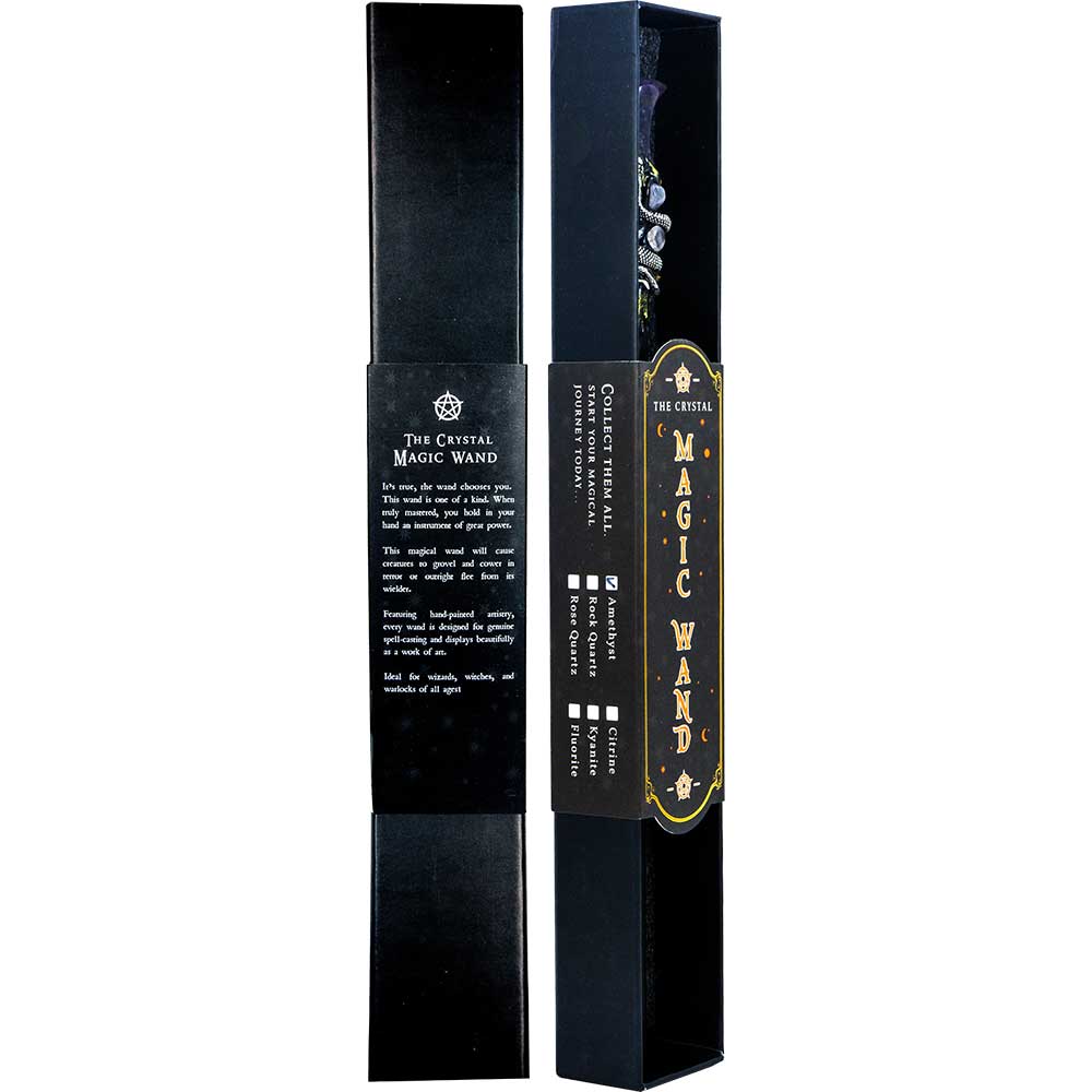 Magic Wand w/ Gift Box - Amethyst Moon & Snake (Each)