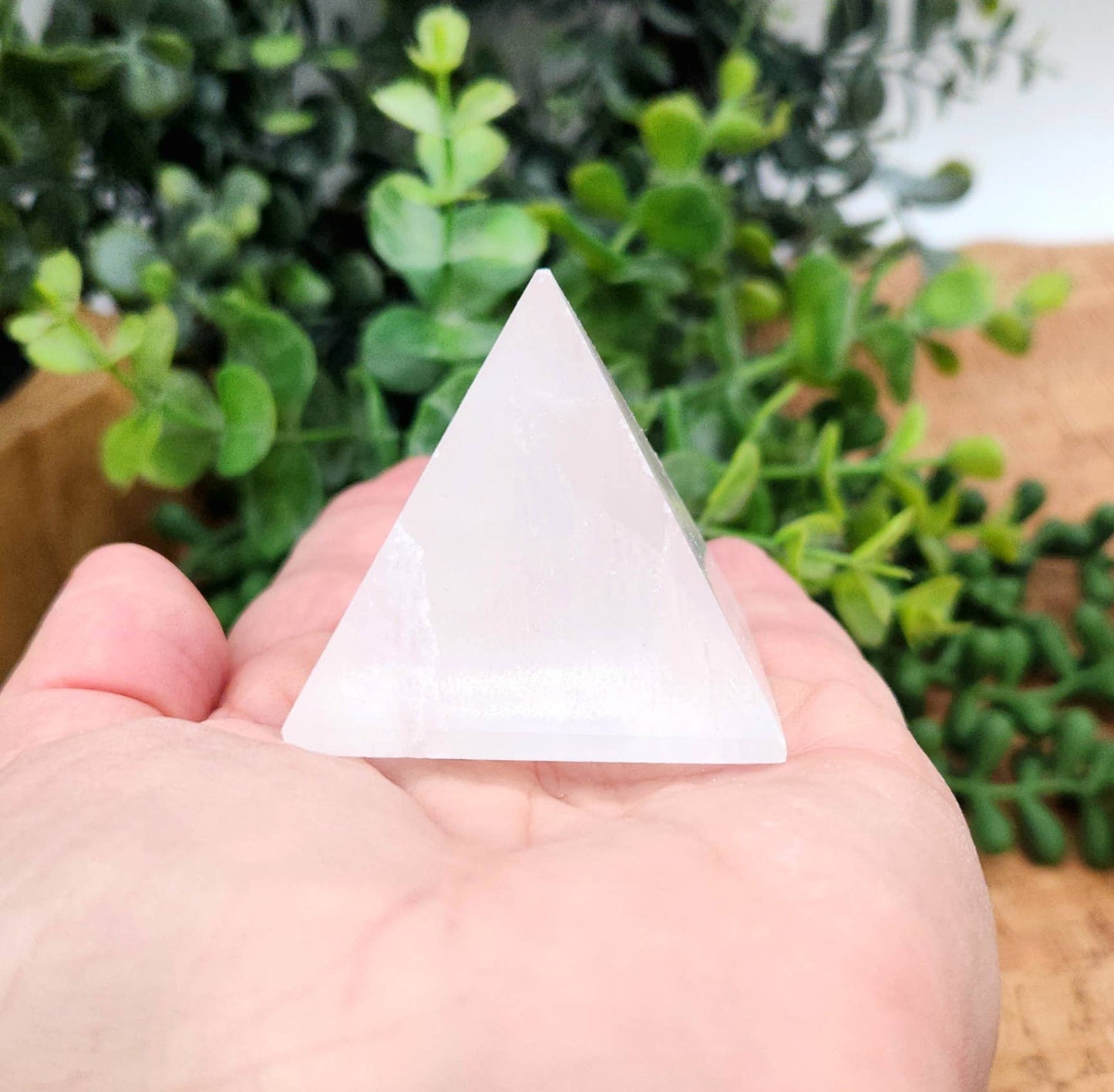 Selenite Pyramid Charging/Cleansing - Approximate Size 4-5cm