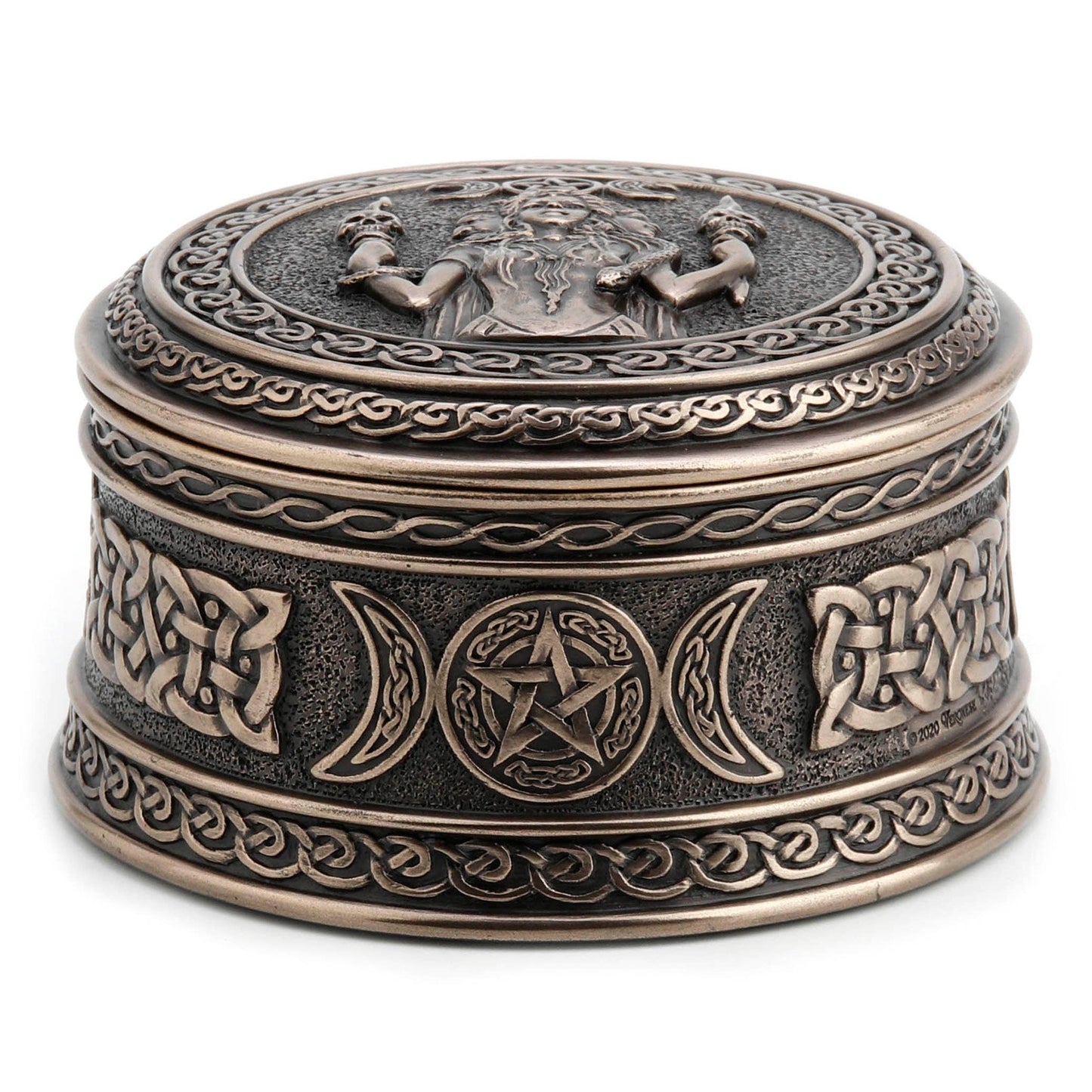 2 1/8 Inches Hecate Goddess Of Chthonic Trinket Box CCB