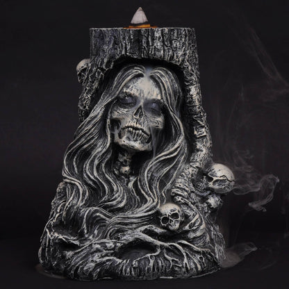 Woman Reaper Back Flow Incense Burner
