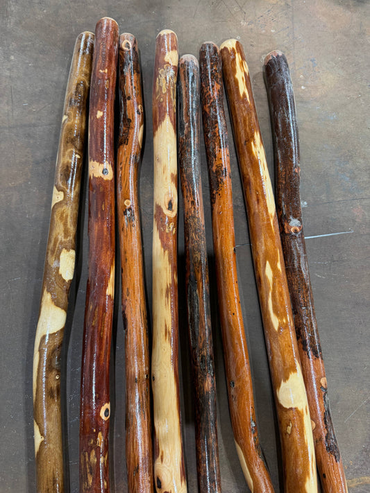 Made in USA!! 48" Ozark Hardwood Hiking Stick, Walking Stick