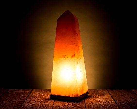 Tower Himalayan Salt Rock Lamp (6-8 Lbs)- Pink Crystal Salt