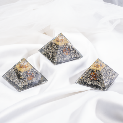 Orgone Pyramid | Pyrite | Healing Crystal | Gemstone Pyramid
