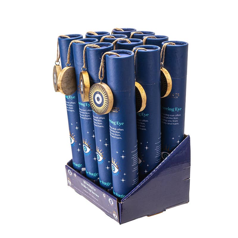 All Seeing Eye White Sage Incense Display Set