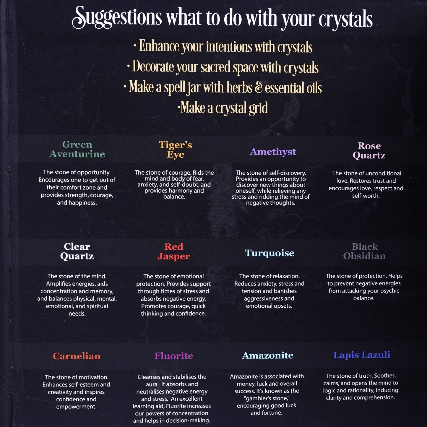 Crystals for Spells Bottle Kit