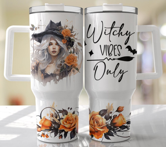 Witches Vibes Only Halloween 40oz tumbler