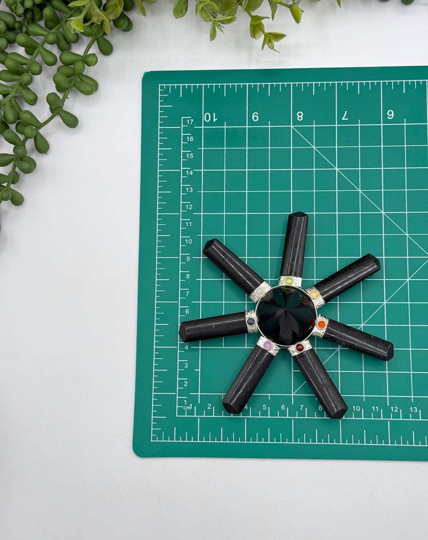 Black Tourmaline 7-Point Energy Generator