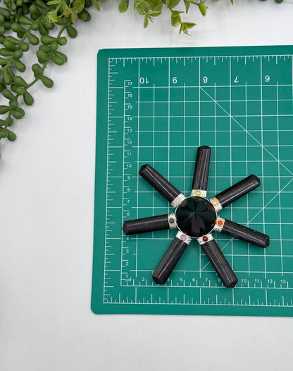 Black Tourmaline 7-Point Energy Generator
