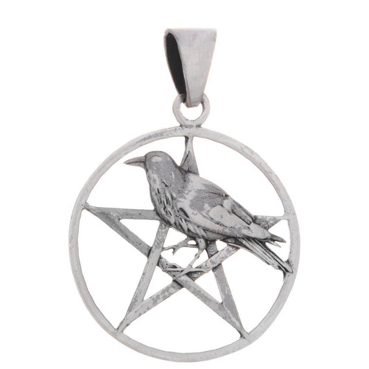 Round Raven Pendant
