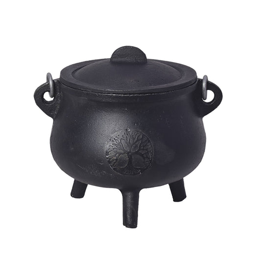 Cast Iron Cauldron - Tree of Life (6 in.)