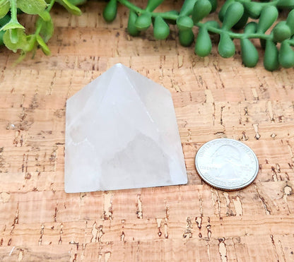 Selenite Pyramid Charging/Cleansing - Approximate Size 4-5cm