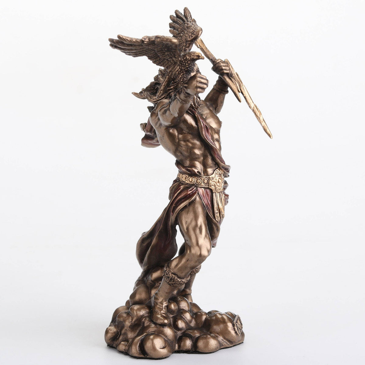 Zeus Greek God Of The Sky Holding Thunderbolt With Eagle