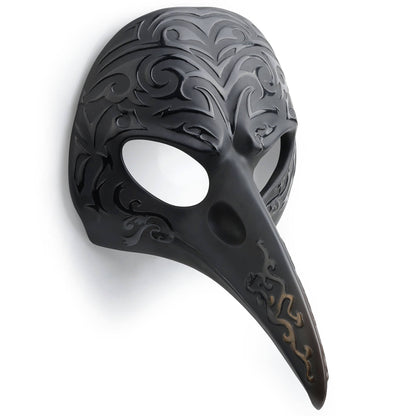5 1/2 Inches Patterned Crow Beak Mask Wall Plaque