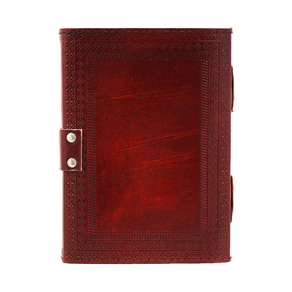 Sun and Moon Leather Embossed Journal